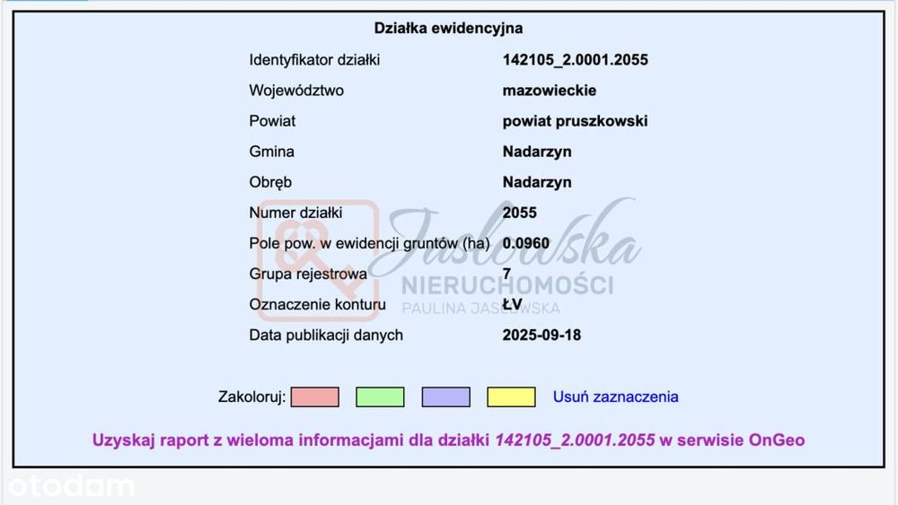 Wyjątkowa działka budowlana w Nadarzynie