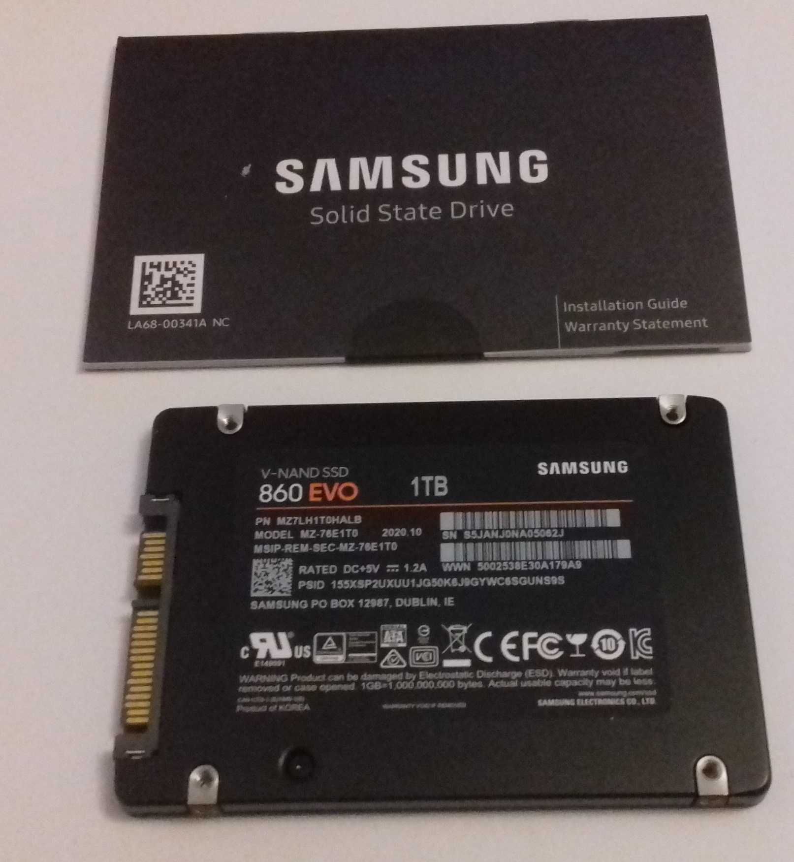 Samsung-860 evo-1tb. Dysk ssd- inne modele foto.