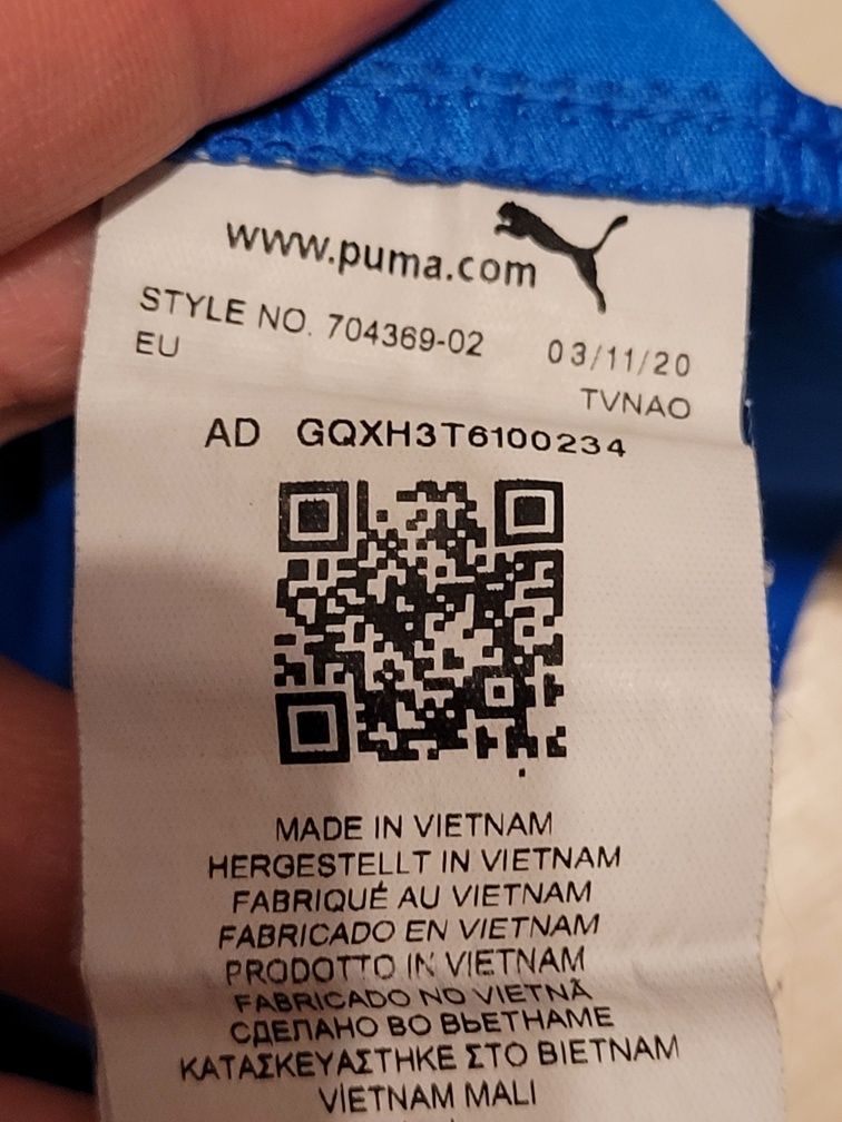 Bluzka piłkarska bluzka sportowa dla chłopca Puma 164 S niebieska