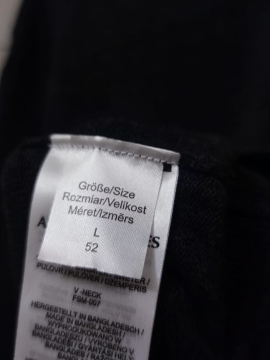 sweter sweterek męski Andrew James L długi rękaw denim classic sport r