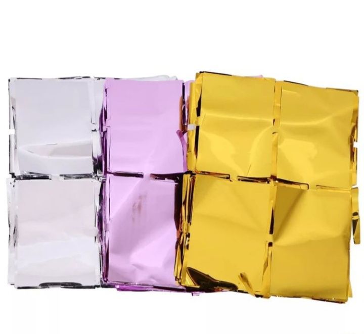 Шторка из фольги дождик баннер мишура фон фотозона из шаров арка годик