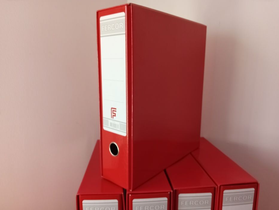 Pastas de arquivo com caixa