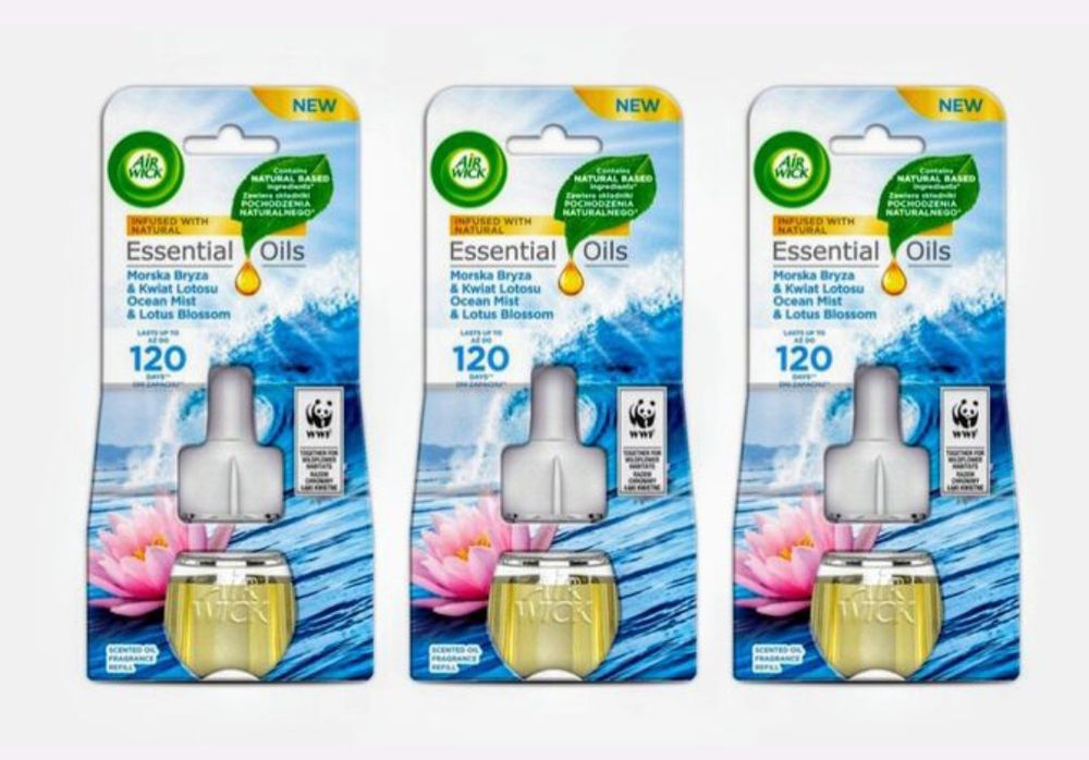 Air Wick Odświeżacz powietrza wkład Kwiat Lotosu 19ml 85g 3szt.