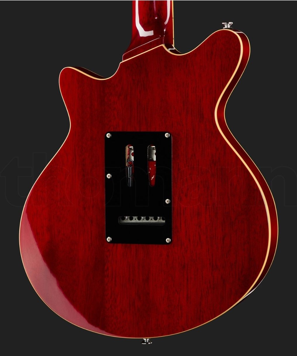 Harley Benton BM-75 Trans Red Deluxe Series (ustawiony)