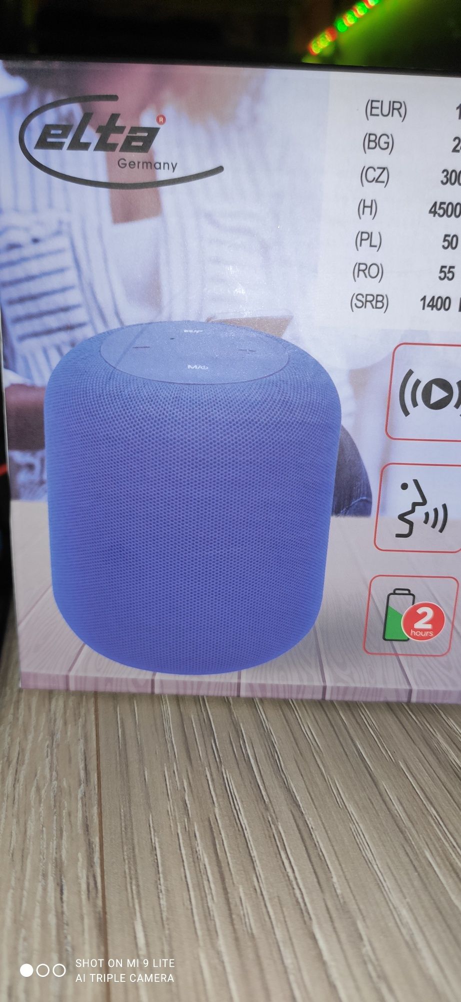 głośnik bluetooth Elta® TD-SPKBT-04-MX Niebieski
