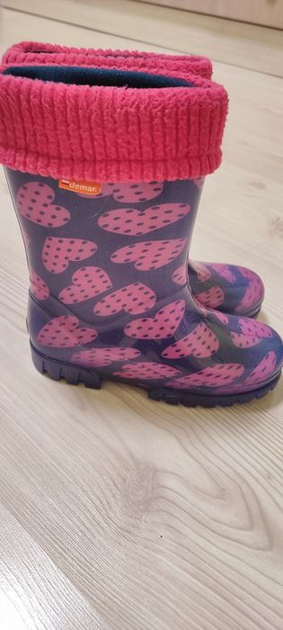 Чоботи гумові на дівчинку