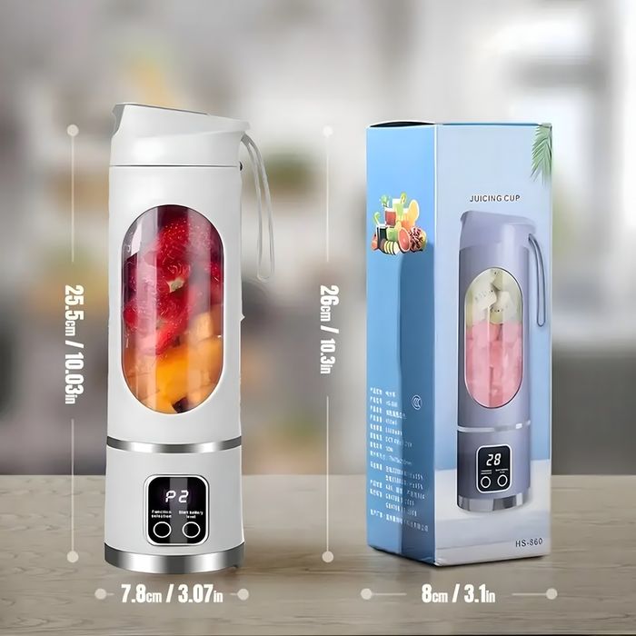 Blender Mikser Przenośny Bezprzewodowy Kielichowy USB Turystyczny 450