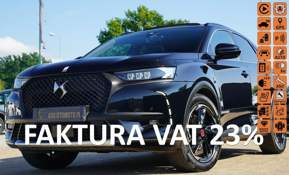 DS Automobiles DS 7 Crossback PERFORMANCE ful led skóra kamera EL.KLAPA nawi PANORAMA el.fotele