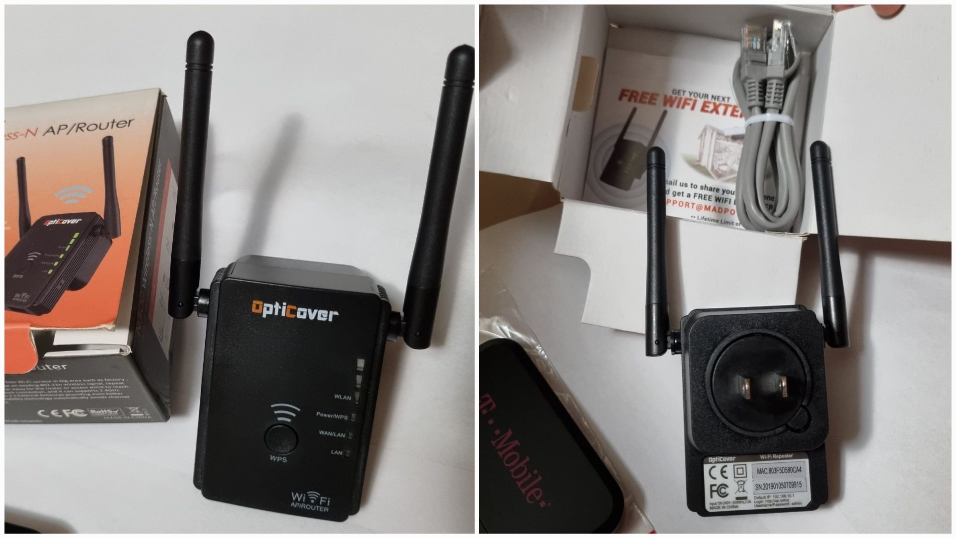 Маршрутизатор Роутер Wi-Fi Репітор OptiCover N300 та 4G / 3G Wi-Fi Пес