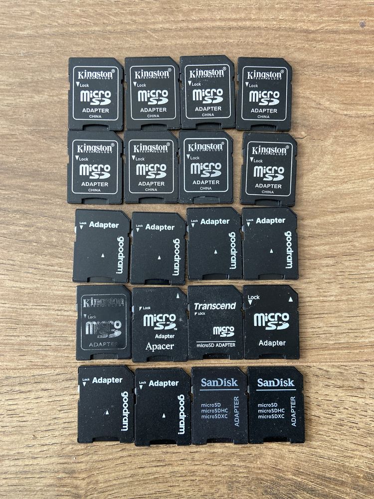 Адаптери для Micro SD карт памʼяті