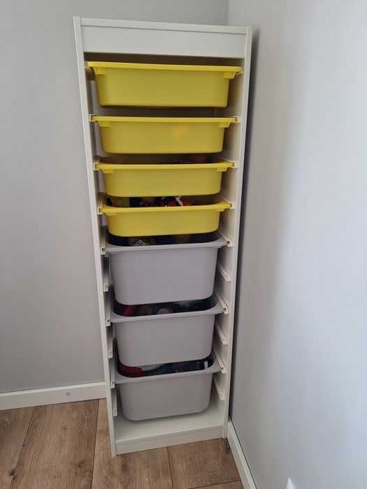 Стелаж з контейнерами TROFAST; дитячий стелаж  ікеа 46x30x145 см