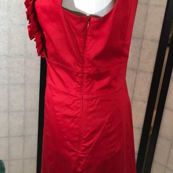 Vestido Ted Baker Vermelho com decote tamanho 2 "Size S -36"