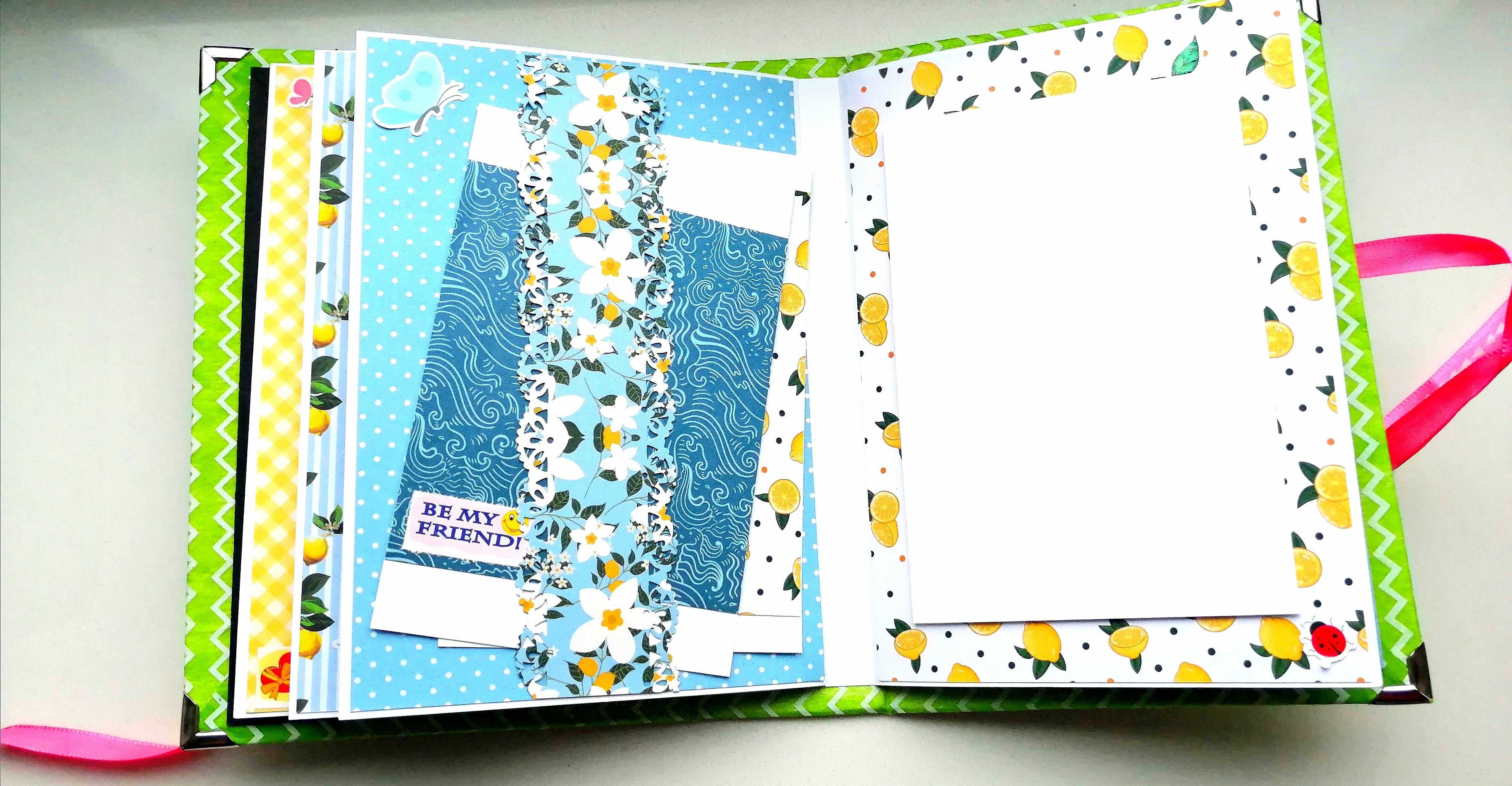 Album na zdjęcia ręcznie robiony, scrapbooking, prezent, handmade