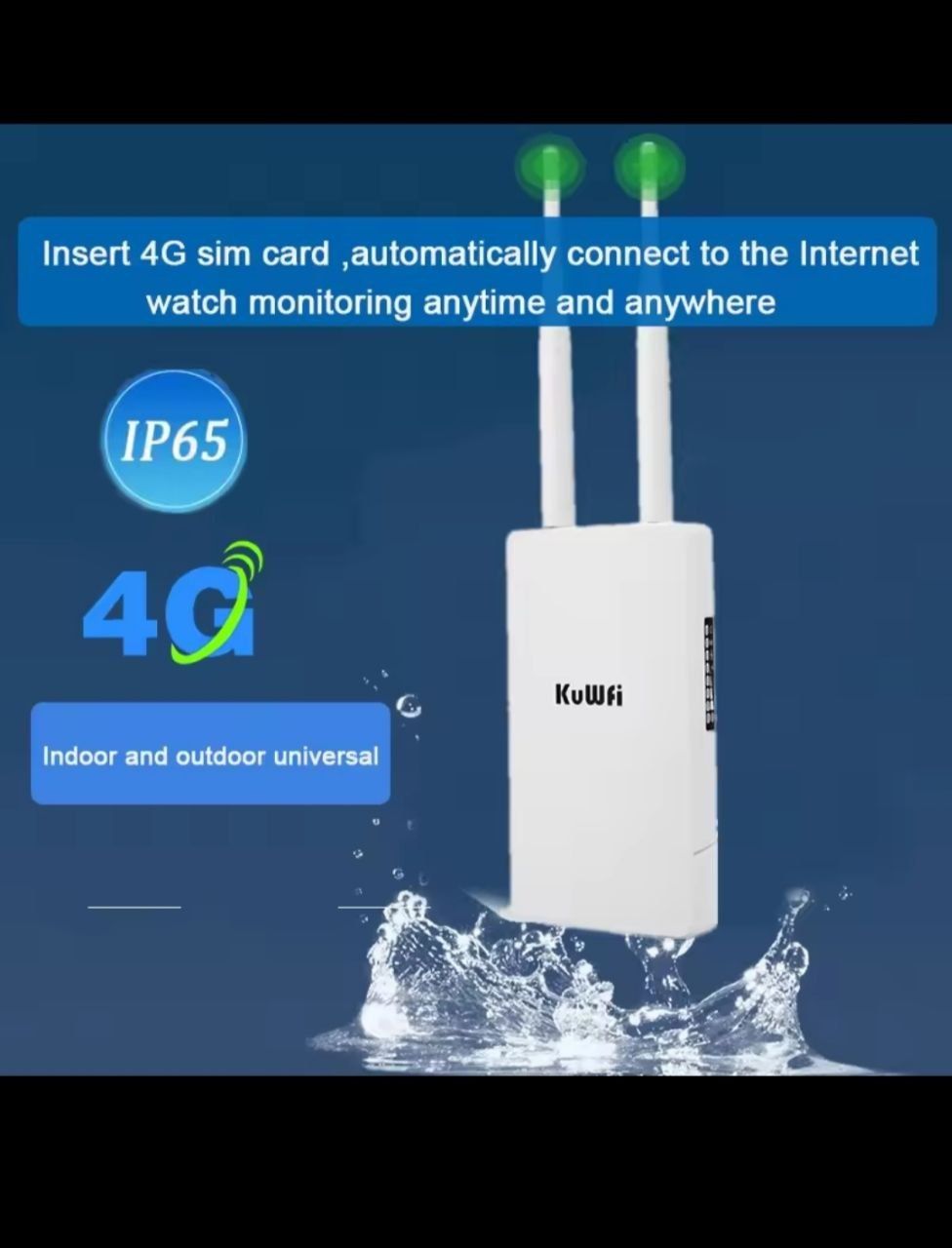 Модем KUWFI CPE 905 4G зовнішній маршрутизатор роутер 
Детальніше