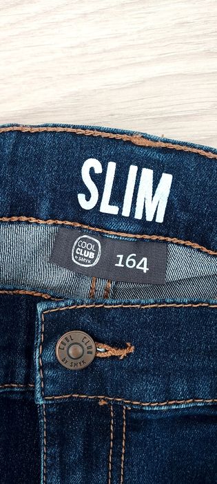 Spodnie chłopięce jeansowe 164, Smyk
