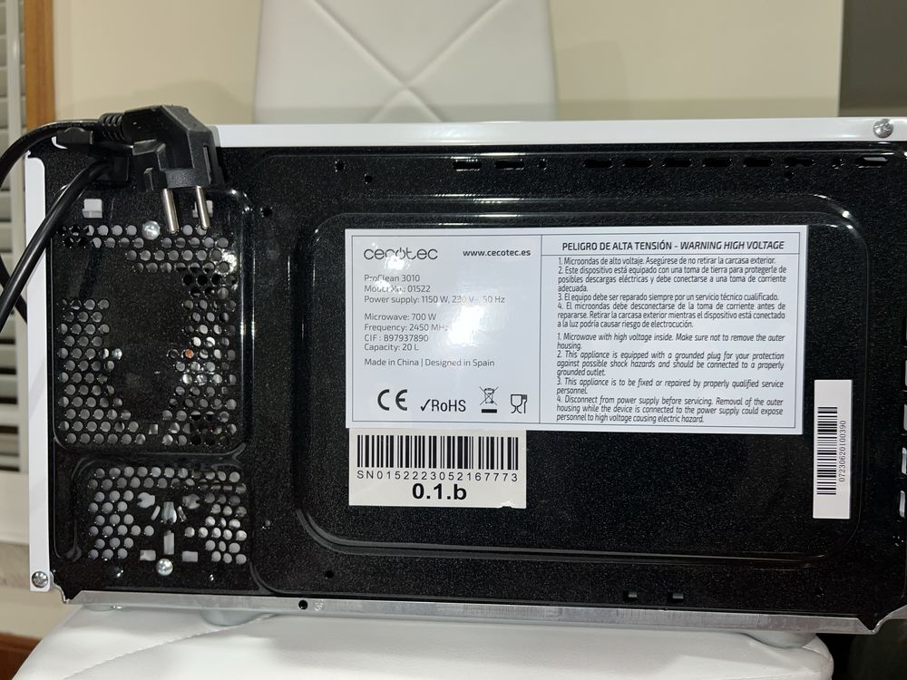 Microondas Novo Cecotec