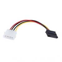 Переходник питания MOLEX IDE 4pin -> SATA 15pin кабель удлинитель сата