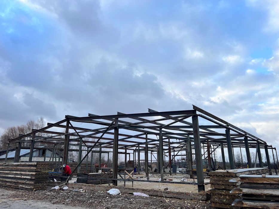 Склад ангар б/в  Сто демонтований каркас 24м на24м