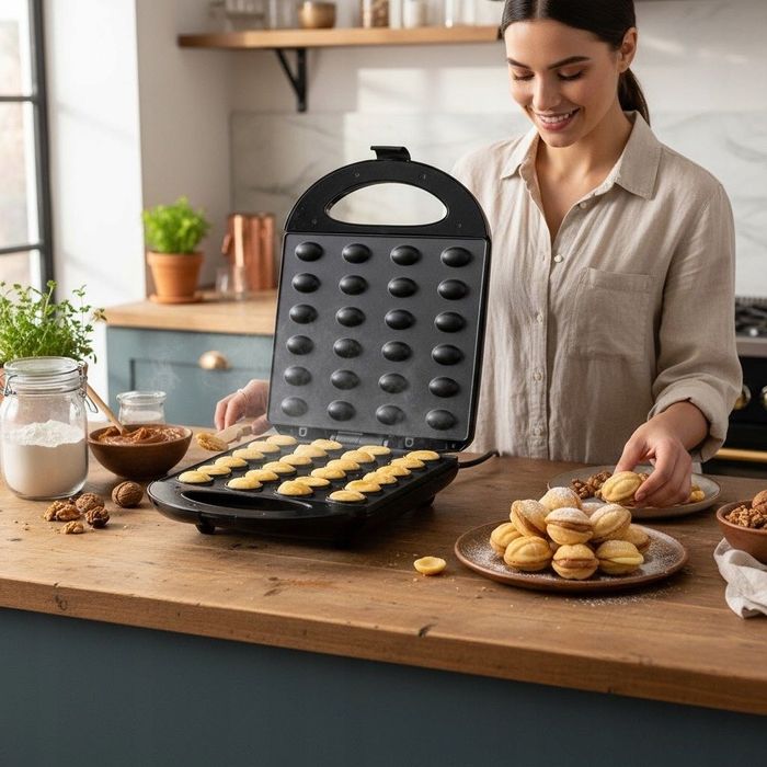 OPIEKACZ DO ORZESZKÓW Ciastek 24szt Forma do pieczenie ELEKTRYCZNY