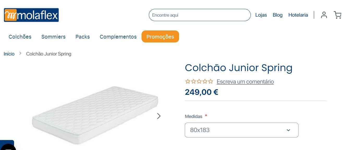 Colchão MOLAFLEX 183x80