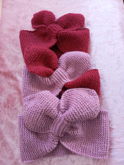 Продам в'язанні пов'язки на голову для дорослих та дітей