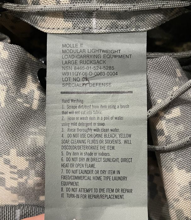 Рюкзак US Army Molle II Large Rucksack ACU 80l