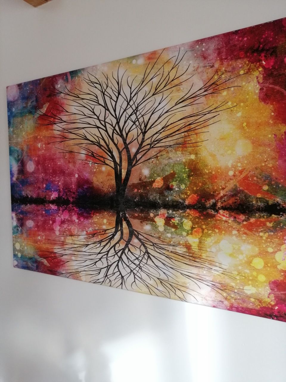Kolorowy obraz drzewo