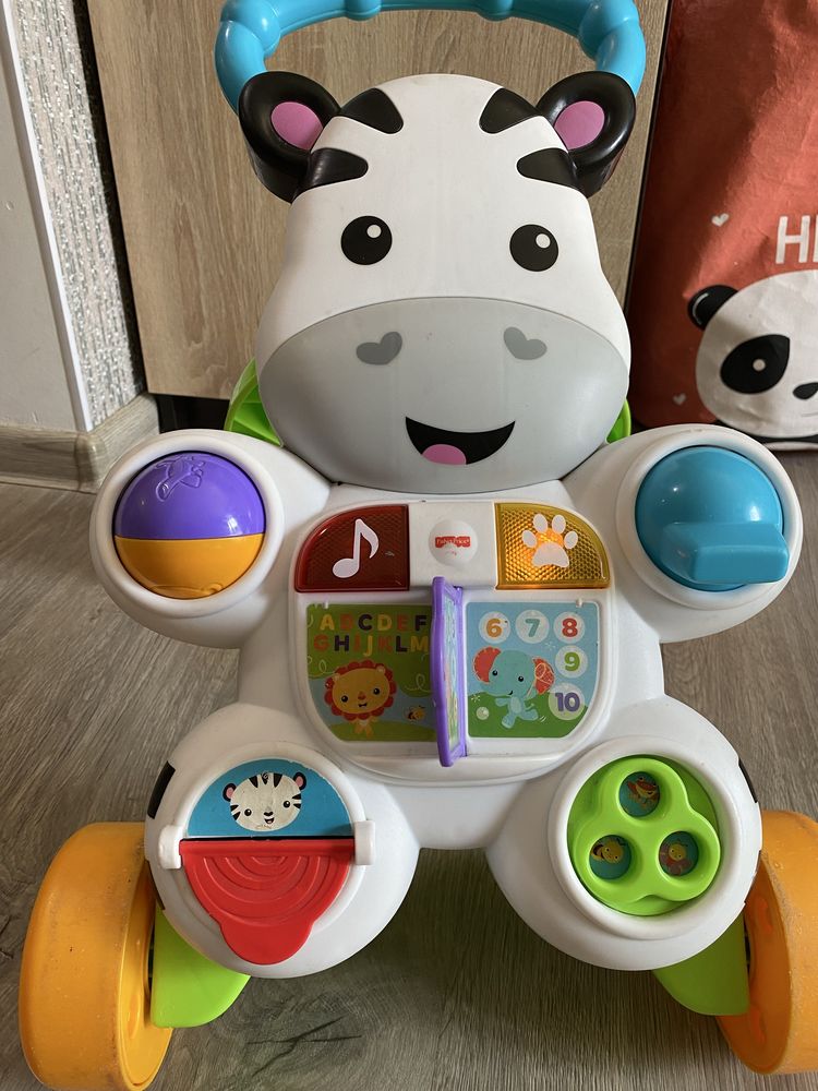 Толкатор зебра Fisher price