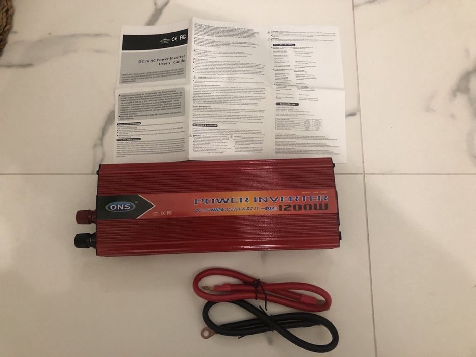Инвертор 12в 220в, ONS 1200P, 1200Вт
