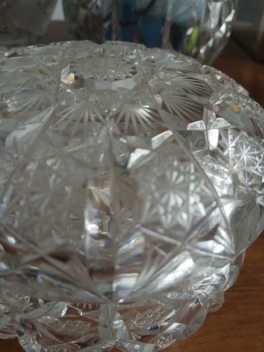 Stara bombonierka kryształowa