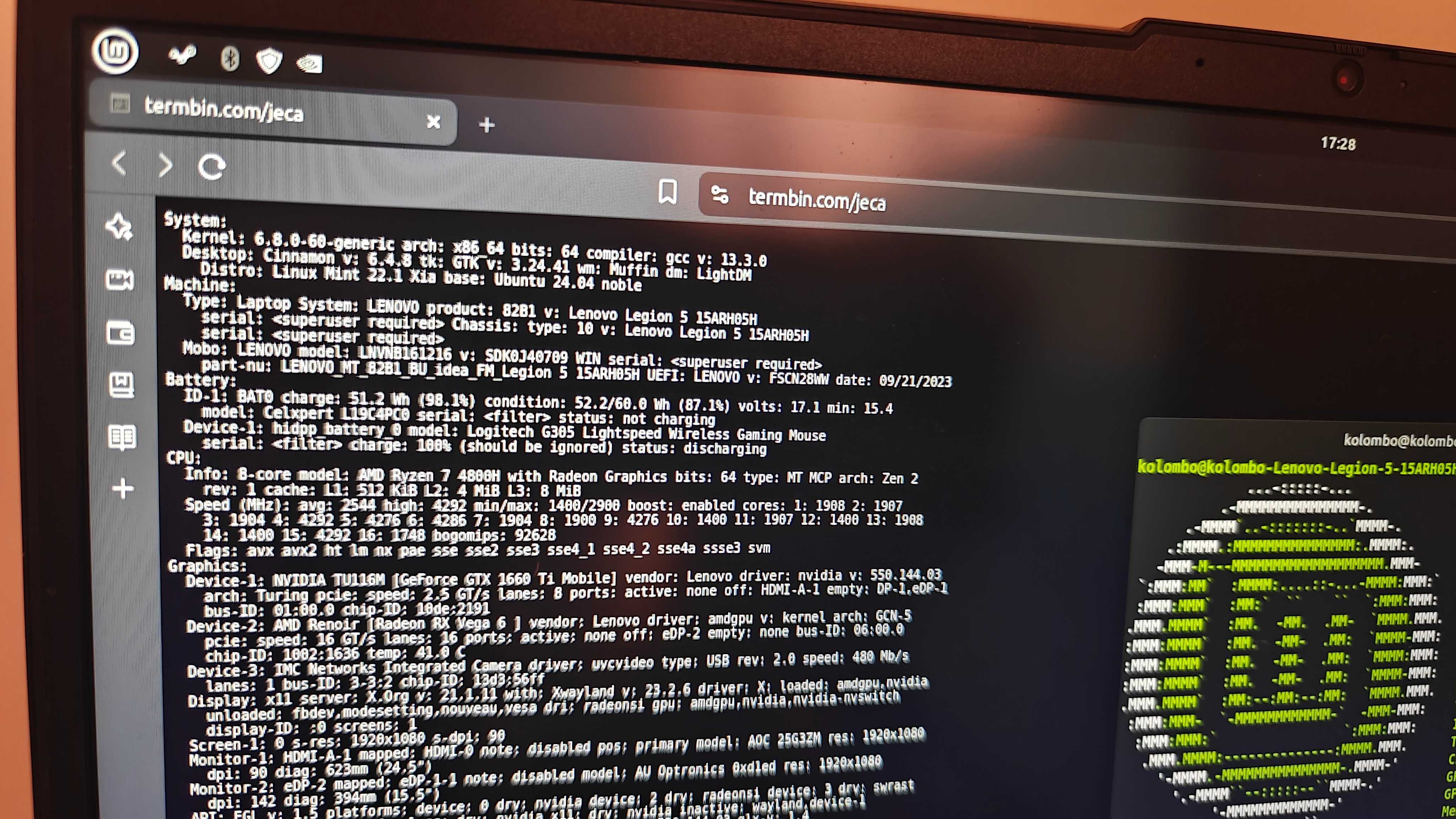 Laptop Lenovo Legion 5 15ARH05