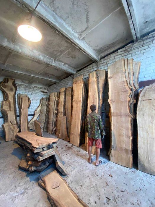 Розпродаж Слеб, сляб, орех, акация корінь ореха поперечний срез