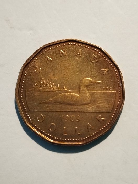 Moedas de 1 Dollar 1987 e 1989  Canadá não circuladas