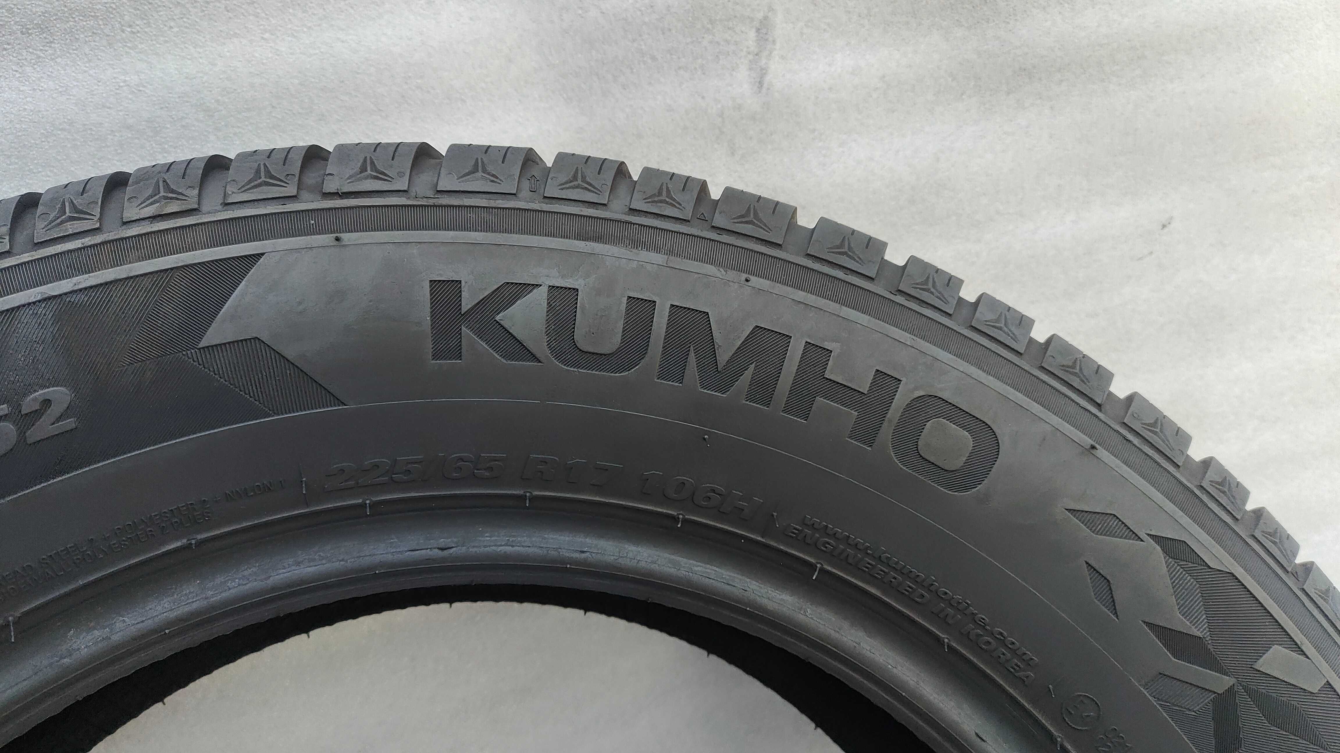 Opony Zimowe 225/65/17 Kumho 4szt 2023r