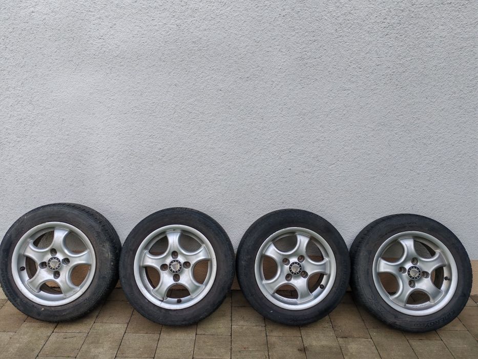 Felgi aluminiowe 14 cali z oponami Focus mk1 4x108