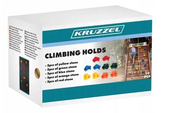 Zestaw kamieni wspinaczkowych dla dzieci 10 sztuk FV Szybka wysyłka
