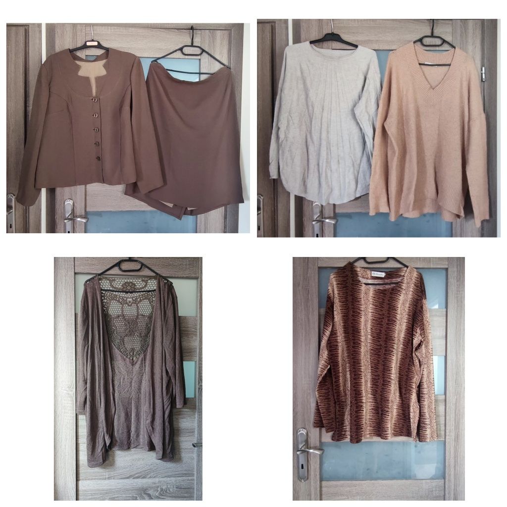 Mega paka ubrań damskich sezon jesień/zima plus size XXXL 21 sztuk