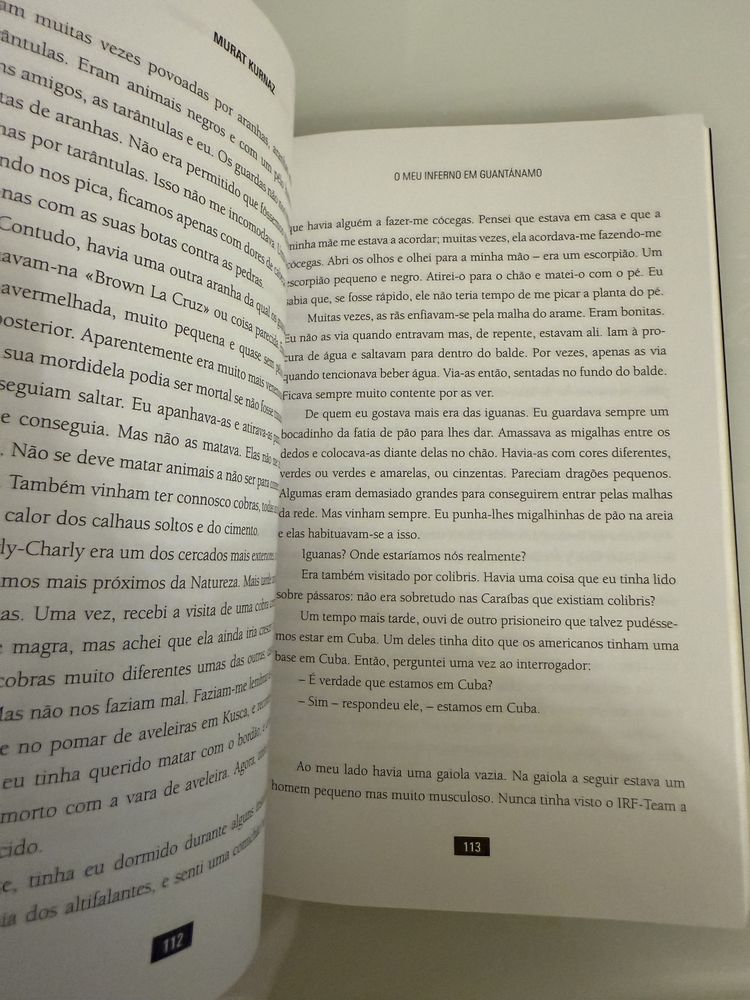 Livro O Meu Inferno em Guantánamo Murat Kurnaz