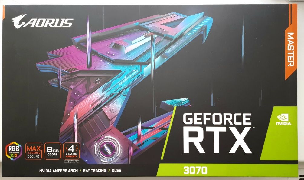 Відеокарта Gigabyte Nvidia RTX 3070 Aorus Master 8Gb GDDR6