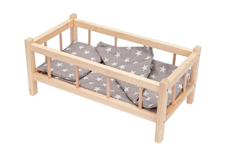 Łóżeczko z pościelą ,250x474 mm