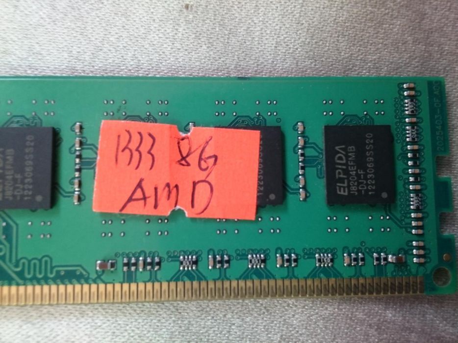 Оперативная память АМД 8 Гб DDR3 PC3-10600 1333Мгц