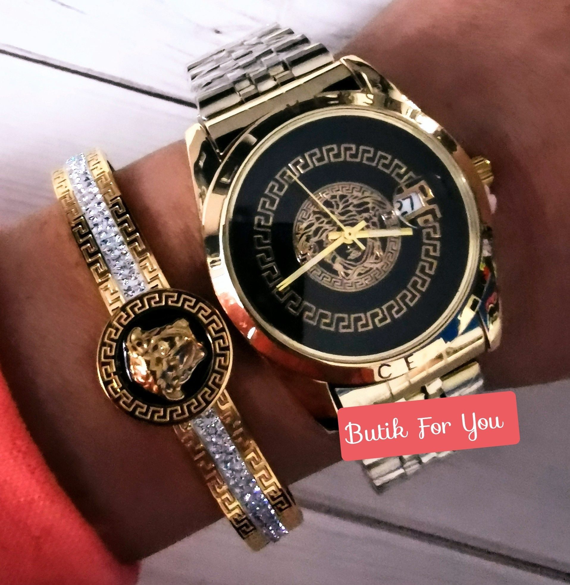 Zegarek damski premium stal nierdzewna Versace