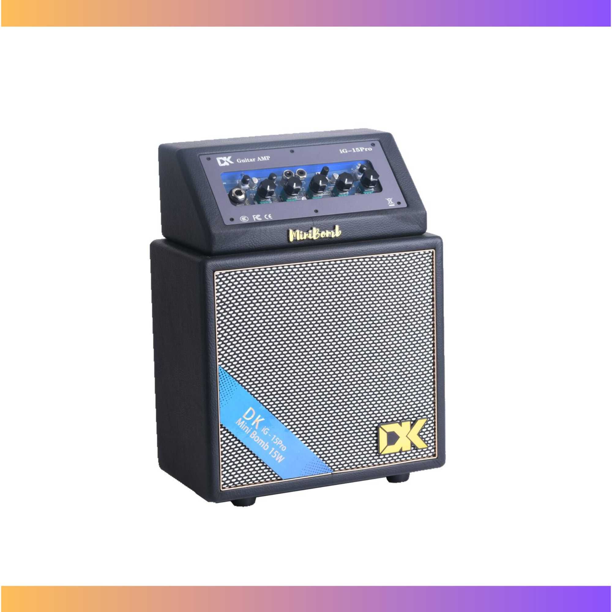 Wzmacniacz gitarowy do gitary elektrycznej 15 W  Distortion, Bluetooth