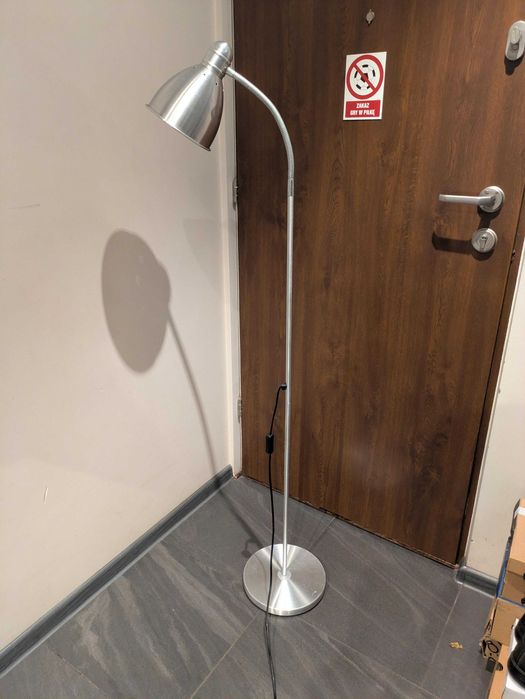 Lampa stojąca aluminiowa do czytania IKEA Lersta