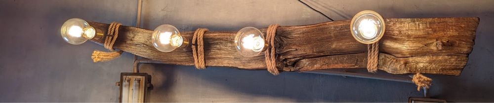 Lampa wisząca sufitowa drewniana ręcznie robiona handmade