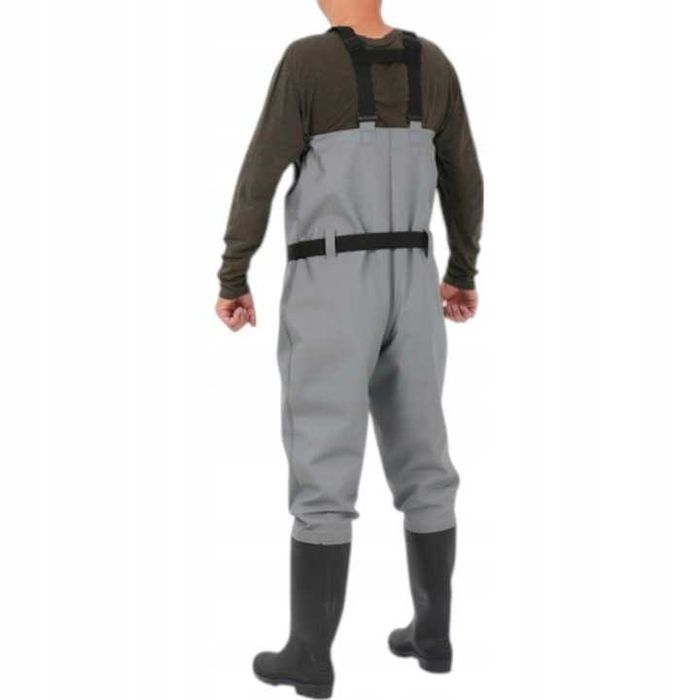 Wodery Wędkarskie Gumowe Grube z Szelkami Długie na Ryby roz. 42-46