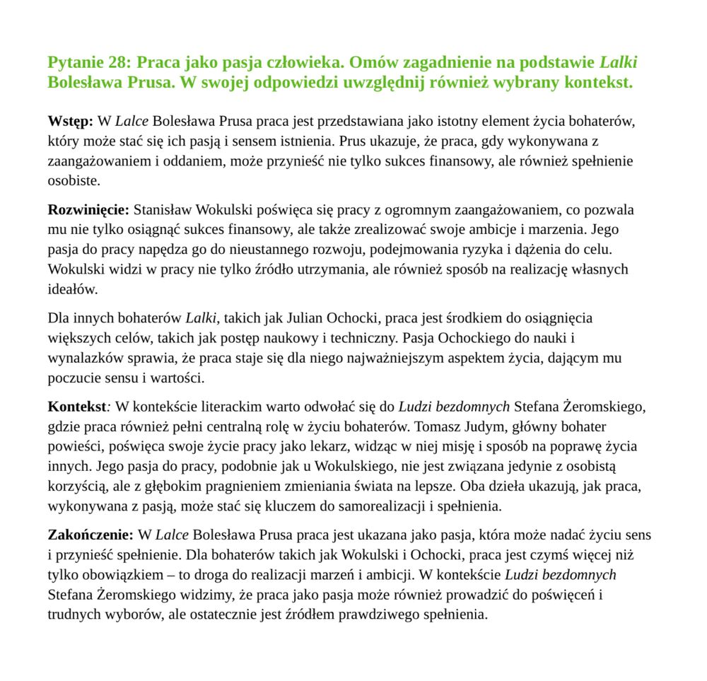Opracowanie pytań jawnych | Matura z języka polskiego 2025