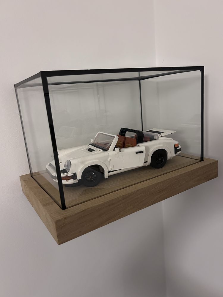 Gablota witryna szklana Modele Lego podstawa drewno