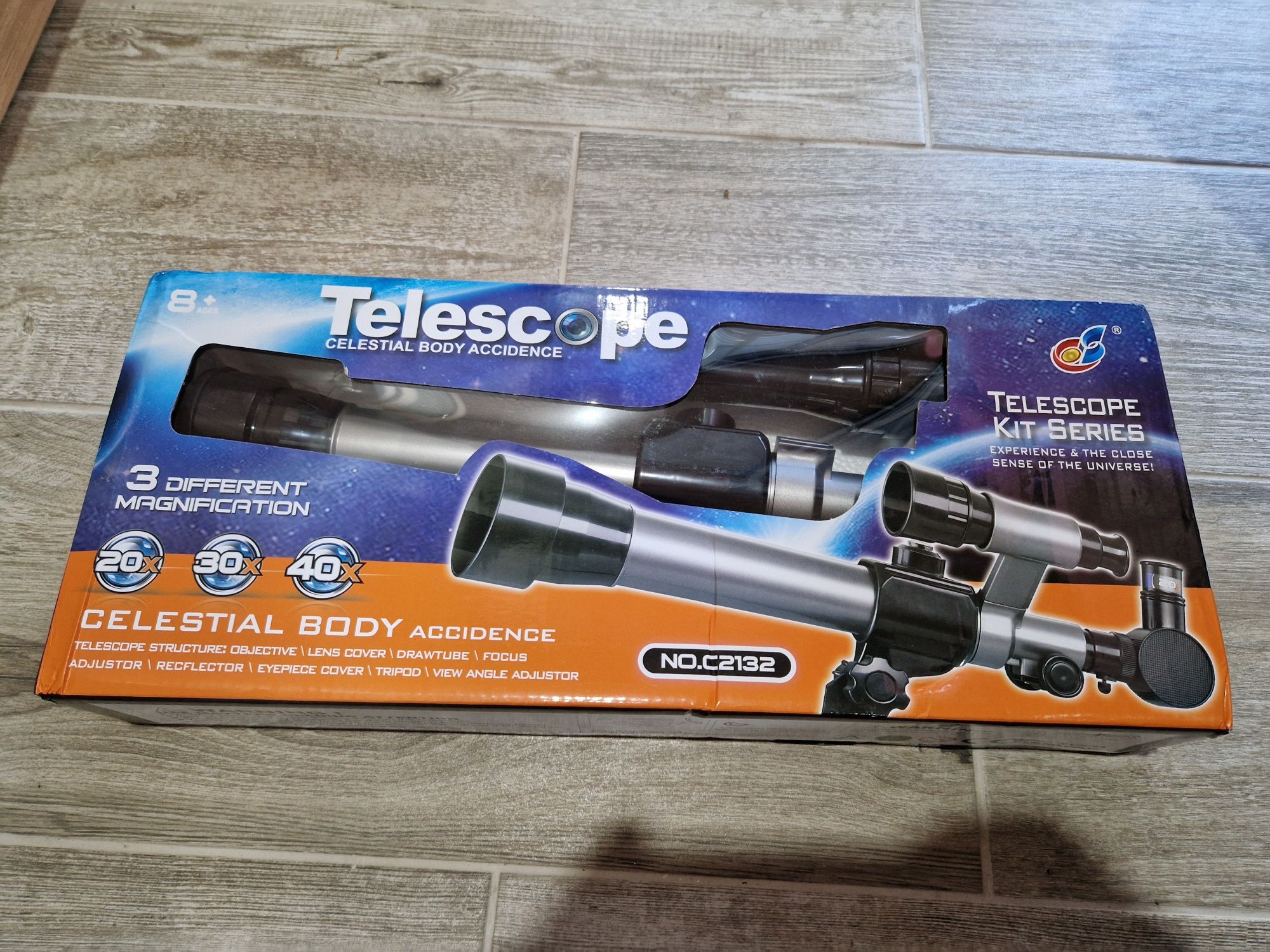 Telescópico científico para crianças.  Novo
