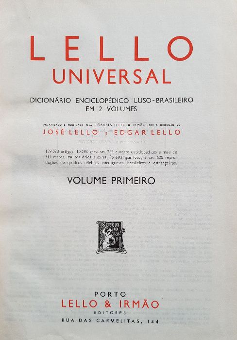 Lello Universal - 2 volumes
